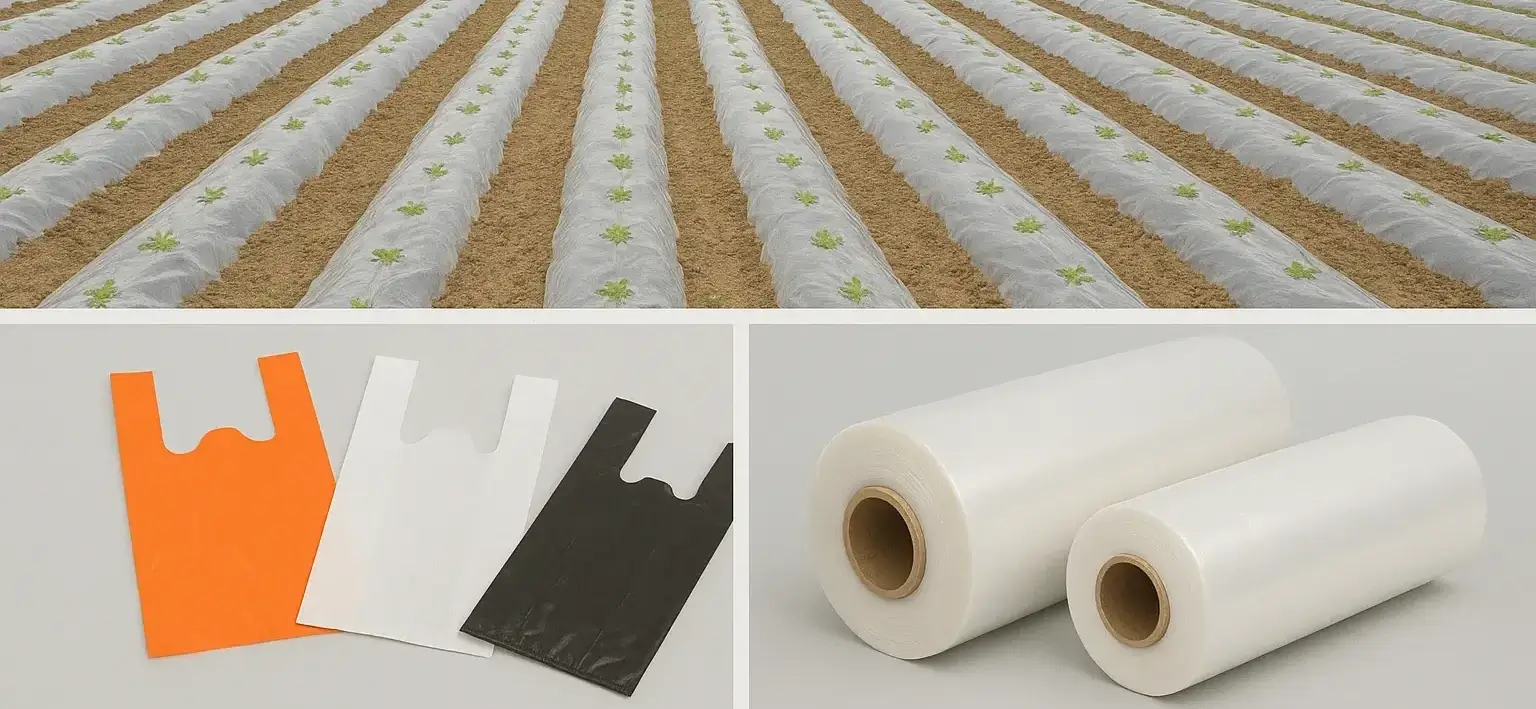 Plásticos para Invernaderos, bolsas plásticas y pásticos para embalaje