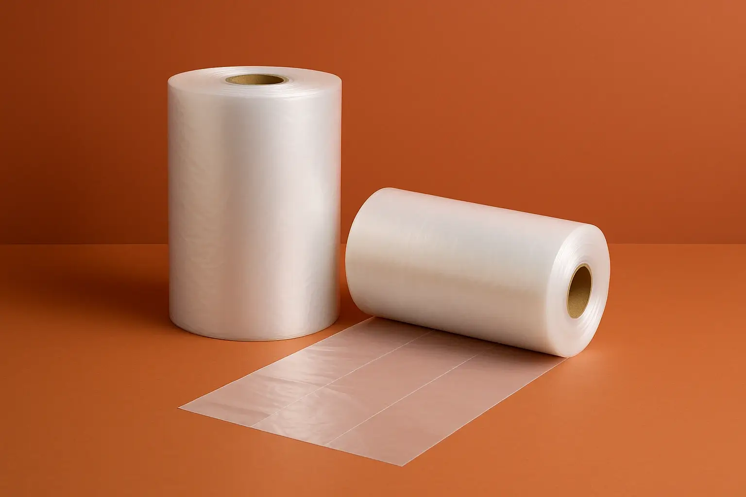 Rollos de bolsas plásticas en formato precorte, fabricadas en polietileno de alta calidad, ideales para empaque y uso comercial.